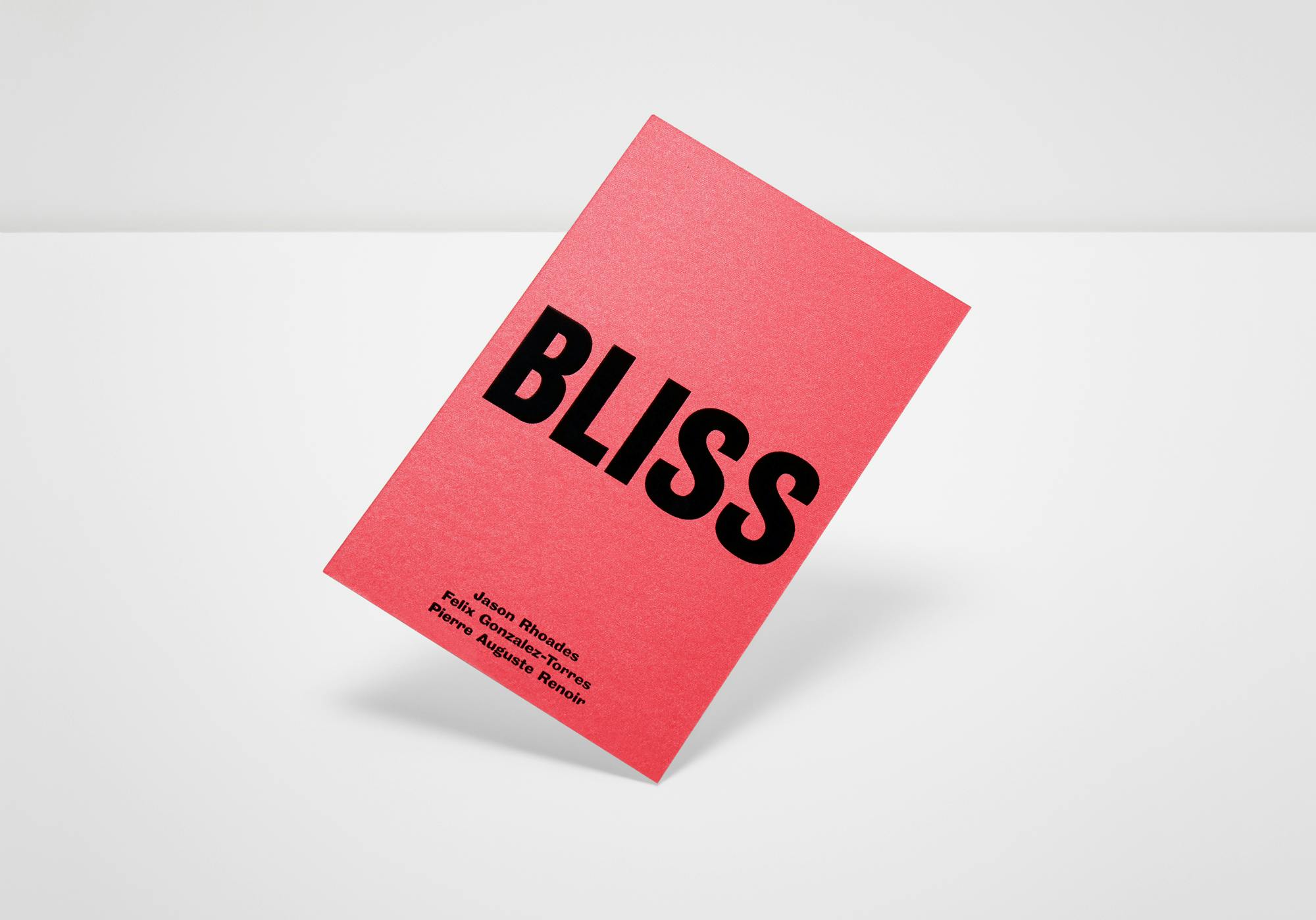 Bliss Exhibition Identity Designed by Extract Studio
